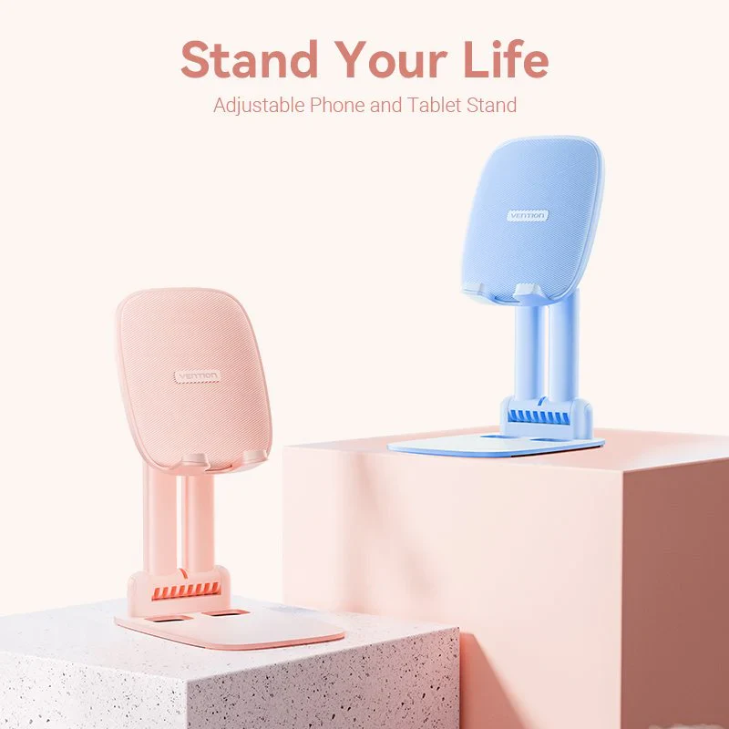 Vention Height Adjustable Tablet Stand for Desk Aluminum Alloy Type Pink | Blue | KSGP0 | KSGLO - Image 3